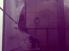 Stepmom bathroom sex: big tits, huge ass, monster cock action