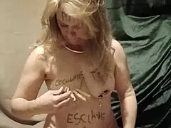 Slave F Self-Session With Clamps And Candles