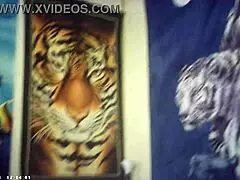 behind the scenes, does this big breast brunette babe feel the italian pound machine?