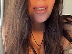 Milf pornstar licks nipples intensely