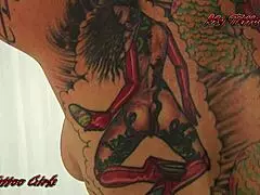 discovering blackwidowxxx's full body tattoos promo view