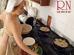 nudist housewife regina noir cooks at the kitchen naked maid naked housewife full video