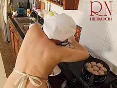nudist housewife regina noir cooks at the kitchen naked maid naked housewife full video