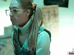 Nerd Babe Scissoring with Lesbian Bff