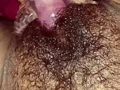 Black Puerto Rican milf masturbates pussy with toys