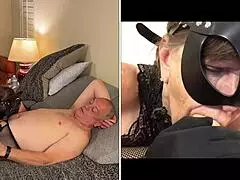 granny bunny cocksucking deep throating old slut