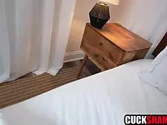 ebony wife cheats on cuckold hubby with monster cock 😈