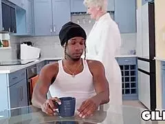 Granny perks him up dd- white hardcore interracial gilf