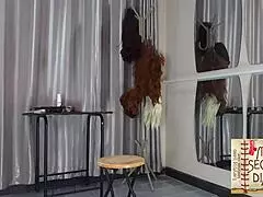 Compilation Nudist Barbershop Nude Lady Hairdresser In An Apron Makes Client To Strip Naked Barber L5