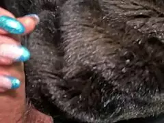 latina mature mommy deep-throats huge cock and plays with cum on fur coat 😈