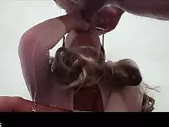 preview - blonde milf blowjob and sunglasses with huge throatpie 😏