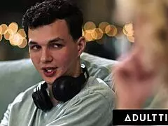 Adult Time - Milf Rachael Cavalli Catches Gooner Stepson Jerking Off!