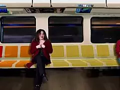 mature wife masturbates stranger on train