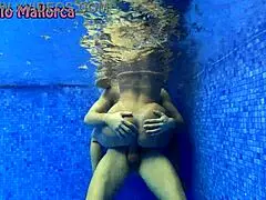 Underwater sex with horny big ass brazilian milf