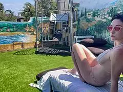 artemisia love showing perfect body outdoor solo