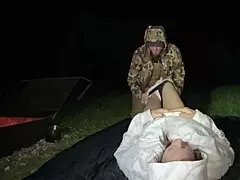 Dirty Wife Licks Pussy Then Rides Cock Outdoors?