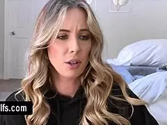 Beautiful blonde woman Millie Morgan enjoys a fun weekend in the Alps