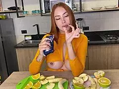 i seduce the cameraman on camera, he fucks me passionately, and i swallow his cum