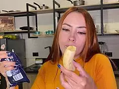 i seduce the cameraman on camera, he fucks me passionately, and i swallow his cum