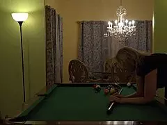 Hot Milf Wife Gets a Hard Handling on Pool Table Huge Tits Rocking
