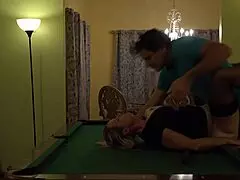 Hot Milf Wife Gets a Hard Handling on Pool Table Huge Tits Rocking
