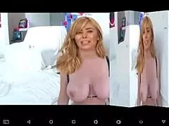 Mature blonde's big tits bounce and jiggle in exciting display!