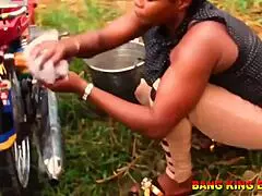 african wife fuck queen has fun with big dick ex boyfriend in local ghetto