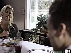 Perverted Stepmom Seduced Stepson and His Girlfriend