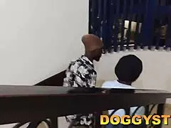 Moaning as boss bangs me with big dick until i cum