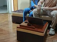 Am I Really Following My Brother's Wife, That Beautiful Sister-In-Law, While Her Husband Works On The Laptop?