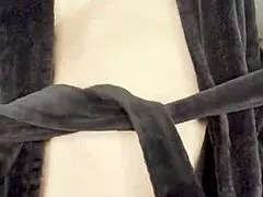 Milf Gets Orgasm Sucking Dildo in Kitchen 😍