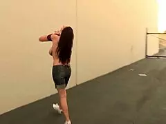 White woman with big tits boldly takes the big black cock deep inside her.