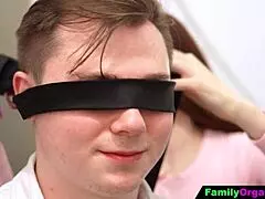 Did You See The Blindfold Surprise From Redhead Girlfriend And Her Mom To Boyfriend?