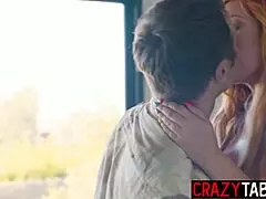 horny big tits redhead milf lauren phillips enjoys face fucking and hot sex.