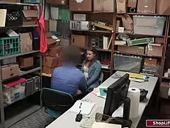 Brunette Girl Fucked For Shoplifting