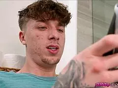 Intense jerking off to sexy milf streaming ethan in pov