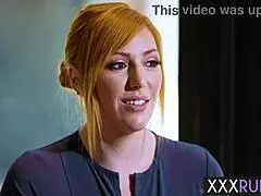 Redhead milf lauren phillips massaged the best client and gave him an extra