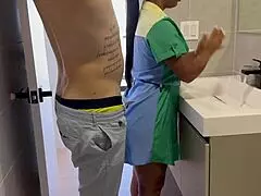 Stepmom Receives Cum from Stepson and Friends in Freeuse