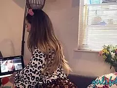 cherie deville fingers her hot pussy on webcam