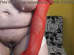 Oh wow, the hot wife with cum filled pussy teases her cuckold husband about impregnation risks!