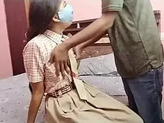 Teacher and student share a passionate moment in the indian bedroom setting