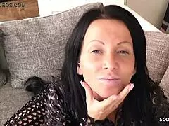 German Mother Craves Stepson's Facial Cum in Taboo Scene