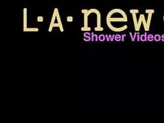 Brunette Fashion Model Took A SHOWER