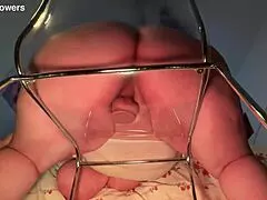 BBW rides dildo, creamy pussy 😏