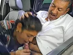 Aly Denali, the Colombian MILF pornstar, sucks her husband's monster cock in rough style