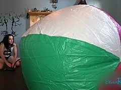mega beach ball inflation