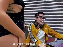 Latina Stepmom Rides Nerd Stepson's Big Dick First Time Squirting