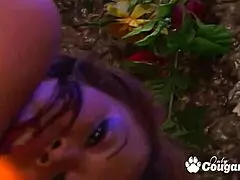 Busty Asian Babe Rides Some Dick, Gagging And Choking On It