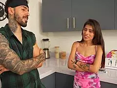 at friend's party, slim girl with juicy pussy gets fucked