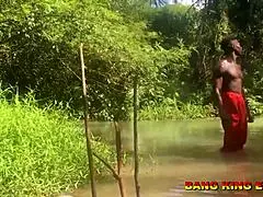 amateur bbc pornstar turns african mid-year festival into intense sex in village stream, fucking village maiden